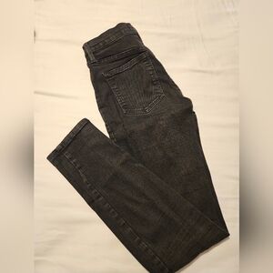 Free People Washed Black  Skinny Jeans